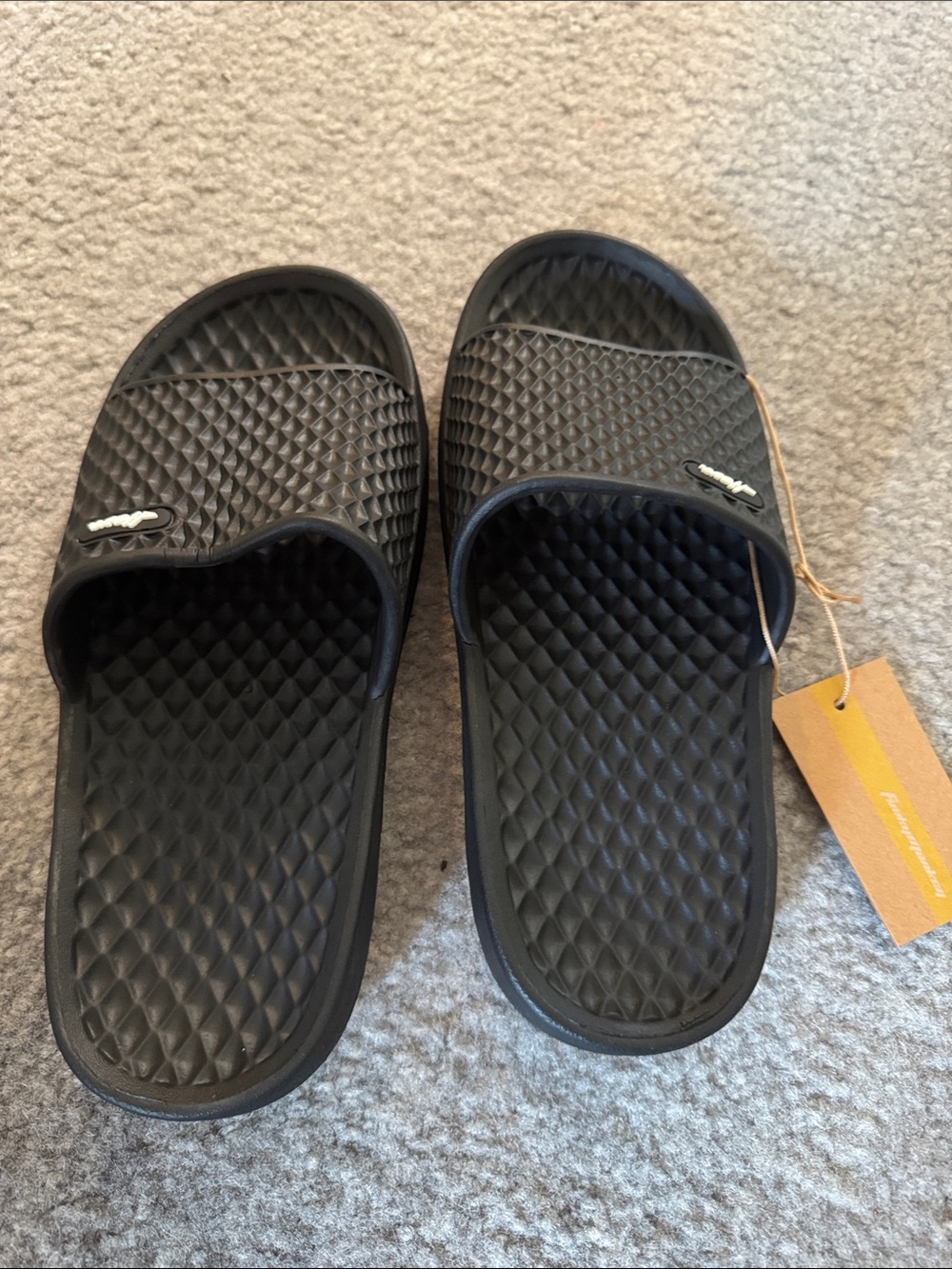 Black Slide Sandals for Women - Comfortable Casual Slip-Ons